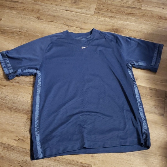 Nike Other - Nike Blue Mesh Basketball Shirt L-XL